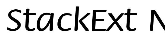 StackExt Normal font, free StackExt Normal font, preview StackExt Normal font