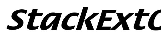шрифт StackExtObl Bol, бесплатный шрифт StackExtObl Bol, предварительный просмотр шрифта StackExtObl Bol