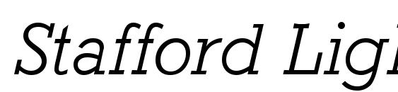 Stafford Light Italic Font
