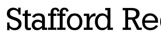Stafford Regular Font