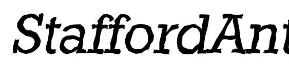 Шрифт StaffordAntique Italic