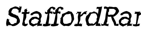 StaffordRandom Italic font, free StaffordRandom Italic font, preview StaffordRandom Italic font