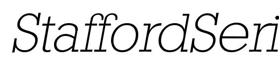 Шрифт StaffordSerial Xlight Italic