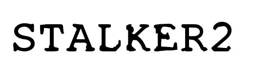 шрифт STALKER2, бесплатный шрифт STALKER2, предварительный просмотр шрифта STALKER2