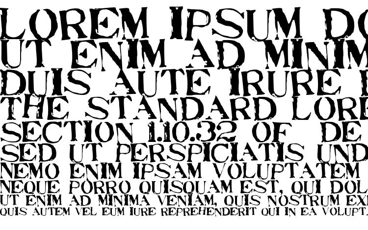 specimens Stampede font, sample Stampede font, an example of writing Stampede font, review Stampede font, preview Stampede font, Stampede font