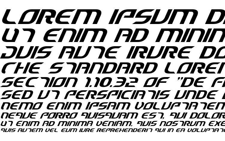 specimens Starfighter Cadet Italic font, sample Starfighter Cadet Italic font, an example of writing Starfighter Cadet Italic font, review Starfighter Cadet Italic font, preview Starfighter Cadet Italic font, Starfighter Cadet Italic font