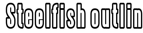 Steelfish outline Font
