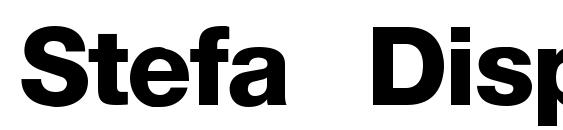 Stefa Display SSi font, free Stefa Display SSi font, preview Stefa Display SSi font