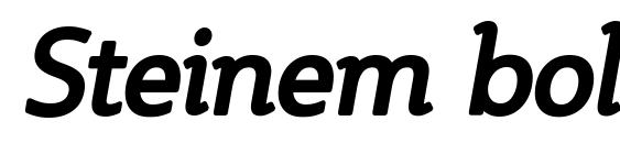 Steinem bold italic Font