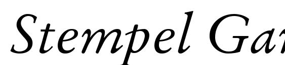 Stempel Garamond LT Italic Font