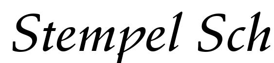 Stempel Schneidler LT Medium Italic Font
