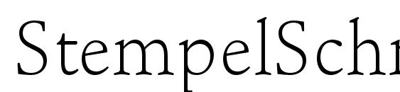 StempelSchneidlerStd Light Font