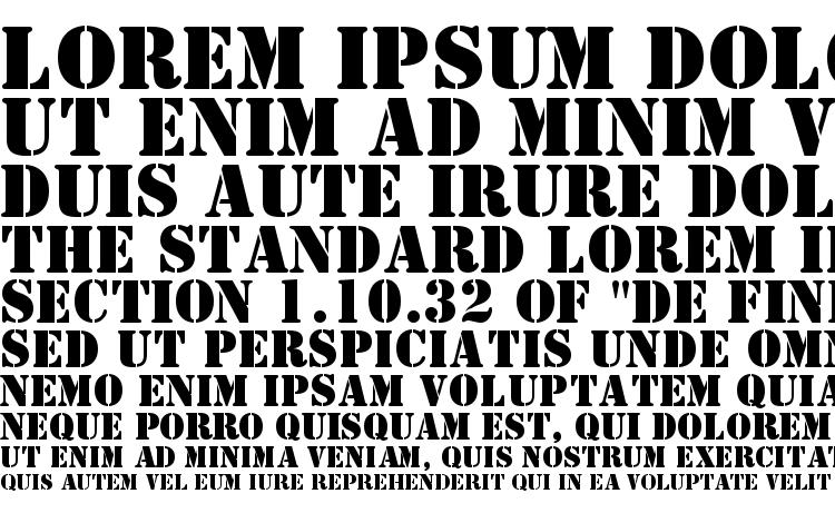 specimens Stencil BT font, sample Stencil BT font, an example of writing Stencil BT font, review Stencil BT font, preview Stencil BT font, Stencil BT font