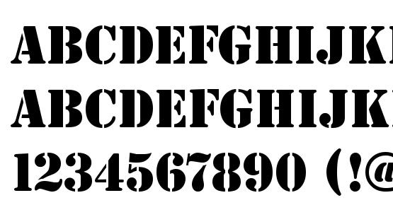 Stencil Normal Font Free - Colaboratory