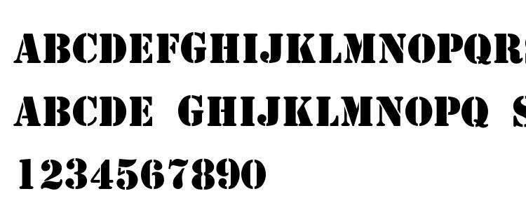 glyphs Stencil Thin font, сharacters Stencil Thin font, symbols Stencil Thin font, character map Stencil Thin font, preview Stencil Thin font, abc Stencil Thin font, Stencil Thin font