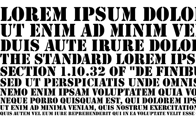 specimens StencilDEE font, sample StencilDEE font, an example of writing StencilDEE font, review StencilDEE font, preview StencilDEE font, StencilDEE font