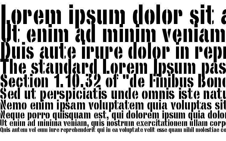specimens StencilSet font, sample StencilSet font, an example of writing StencilSet font, review StencilSet font, preview StencilSet font, StencilSet font