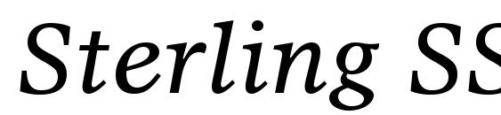 Sterling SSi Italic font, free Sterling SSi Italic font, preview Sterling SSi Italic font