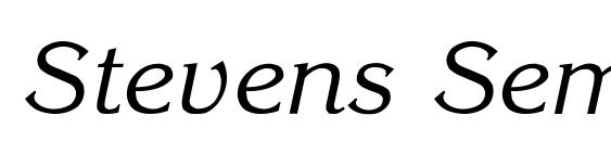 Stevens Semibold Light font, free Stevens Semibold Light font, preview Stevens Semibold Light font