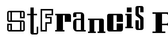 StFrancis Regular font, free StFrancis Regular font, preview StFrancis Regular font