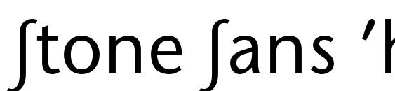 Stone Sans Phonetic IPA Font
