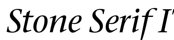 Stone Serif ITC Medium Italic Font