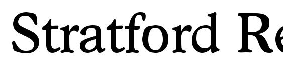 Stratford Regular font, free Stratford Regular font, preview Stratford Regular font