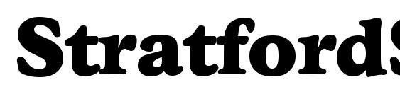 StratfordSerial Black Regular Font