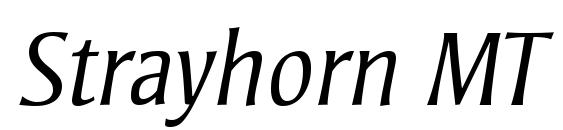 Strayhorn MT Light Italic font, free Strayhorn MT Light Italic font, preview Strayhorn MT Light Italic font