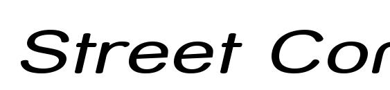 Street Compressed Italic Font