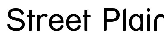 Street Plain Font