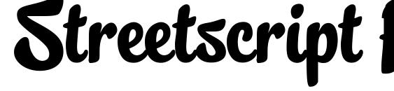 Streetscript Free font, free Streetscript Free font, preview Streetscript Free font