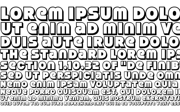 specimens StrenuousThreeD Regular font, sample StrenuousThreeD Regular font, an example of writing StrenuousThreeD Regular font, review StrenuousThreeD Regular font, preview StrenuousThreeD Regular font, StrenuousThreeD Regular font