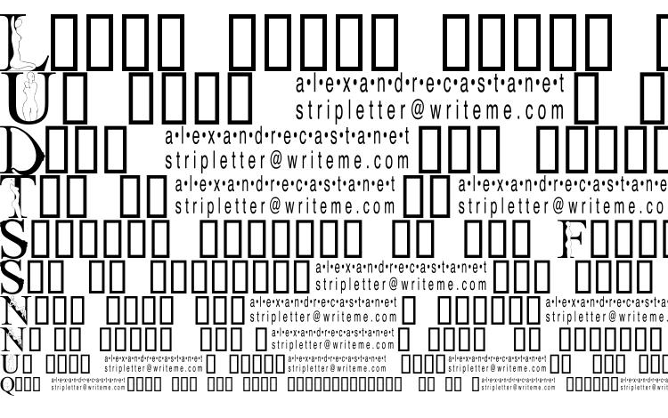 specimens StripLetter1 font, sample StripLetter1 font, an example of writing StripLetter1 font, review StripLetter1 font, preview StripLetter1 font, StripLetter1 font