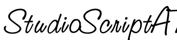 StudioScriptATT font, free StudioScriptATT font, preview StudioScriptATT font