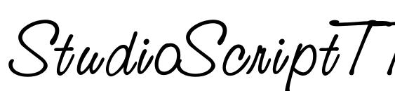 StudioScriptTT Font
