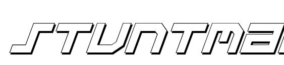 Stuntman Shadow Italic font, free Stuntman Shadow Italic font, preview Stuntman Shadow Italic font