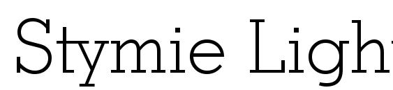 Stymie Light BT Font