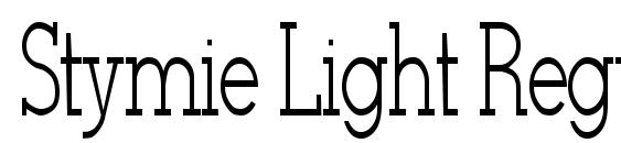 Stymie Light Regular Font