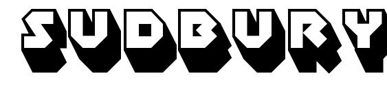 Sudbury Basin 3D font, free Sudbury Basin 3D font, preview Sudbury Basin 3D font