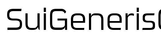 SuiGenerisCdLt Regular Font