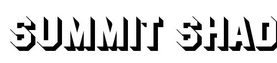 Summit Shadow Regular Font