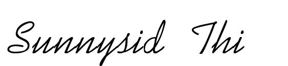 Sunnysid Thin font, free Sunnysid Thin font, preview Sunnysid Thin font