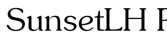 SunsetLH Regular font, free SunsetLH Regular font, preview SunsetLH Regular font