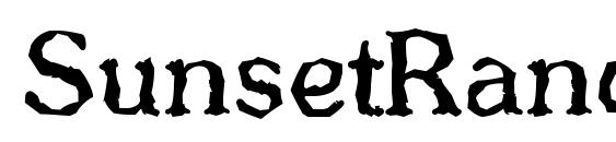 SunsetRandom Regular font, free SunsetRandom Regular font, preview SunsetRandom Regular font