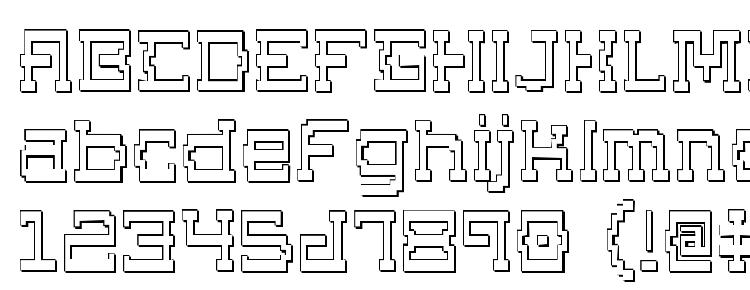 glyphs Superago 3D font, сharacters Superago 3D font, symbols Superago 3D font, character map Superago 3D font, preview Superago 3D font, abc Superago 3D font, Superago 3D font