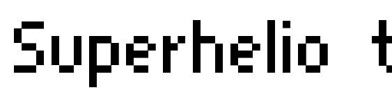 Superhelio thin Font