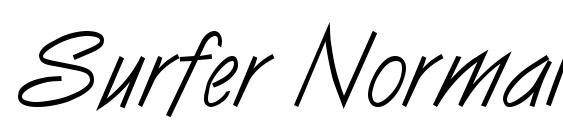 шрифт Surfer Normal, бесплатный шрифт Surfer Normal, предварительный просмотр шрифта Surfer Normal