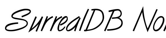 SurrealDB Normal font, free SurrealDB Normal font, preview SurrealDB Normal font