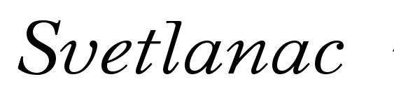 Svetlanac italic font, free Svetlanac italic font, preview Svetlanac italic font